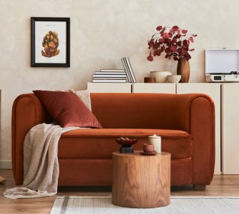 Canapé design marron