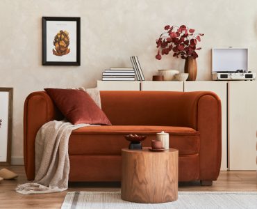Canapé design marron